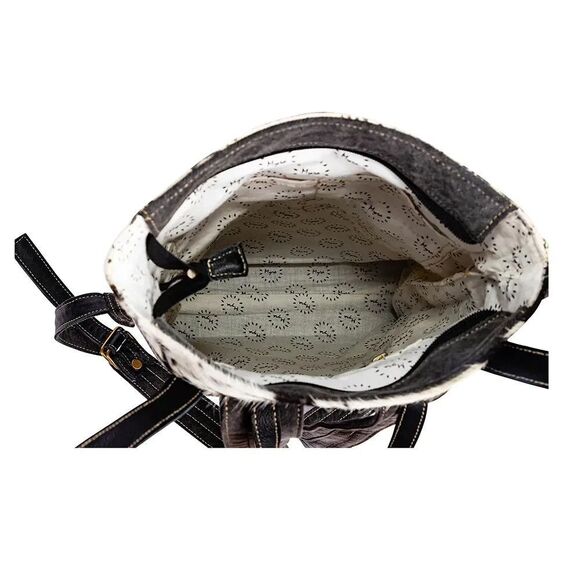 Myra Bag Handmade Le Medallion Backpack Upcycled Canvas 